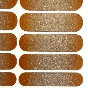 Jamberry nail wraps Pumpkin Spice glitter ombré style